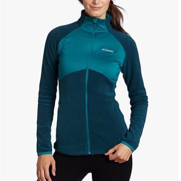 Columbia Dry Heat 360 Fleece Zip Up / Light Jacket - Medium in Dual Purple - Picture 1 of 11